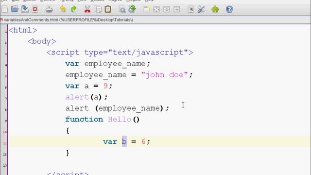 JavaScript Tutorial 1 - JavaScript Comments and Variables смотреть онлайн