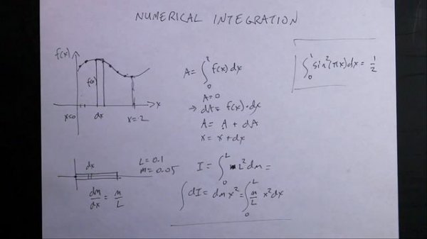 Python Physics Lesson 18:  Numerical Integration