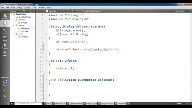 Qt5 C++ Creating RadioButton #9 смотреть онлайн