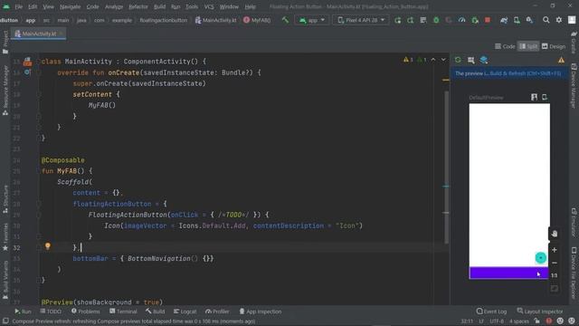 25 - Floating Action Button - Android Jetpack Compose بالعربي смотреть онлайн