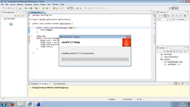 Getting started with JavaFX on Windows 7 with Eclipse смотреть онлайн