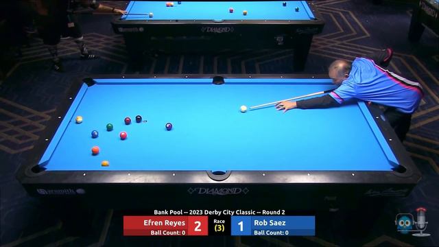 Efren Reyes vs Rob Saez - Bank Pool - 2023 Derby City Classic rd 2 смотреть онлайн