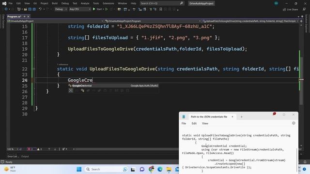 Build a C# .NET Console App to Upload Multiple Files to Google Drive Using Service Account смотреть онлайн