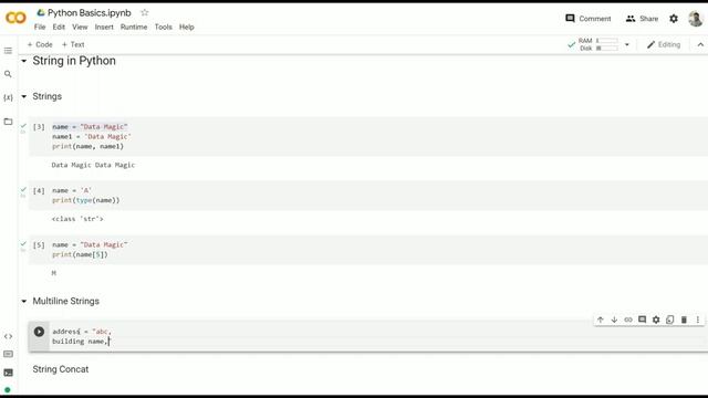 String in Python | String Data Type in Python | Python for Beginners Full Course | Data Magic смотреть онлайн
