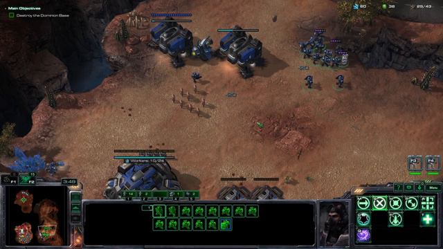 Trivializing the Game - StarCraft 2 (Modded Campaign - Hyperion Crew Mod) with Spectres 1 смотреть онлайн