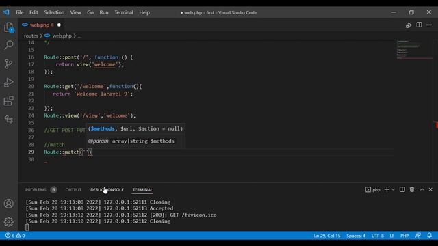 Routing in Laravel 9 and 8 part 1 смотреть онлайн