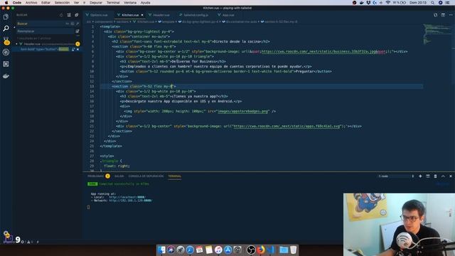 Directo creando clon de landing page con TailwindCSS y VueJS [Parte 4] смотреть онлайн