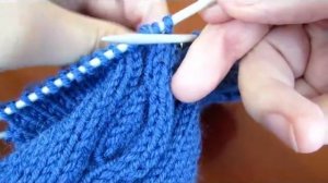 Как вязать клин подъема носка  Вариант 1
