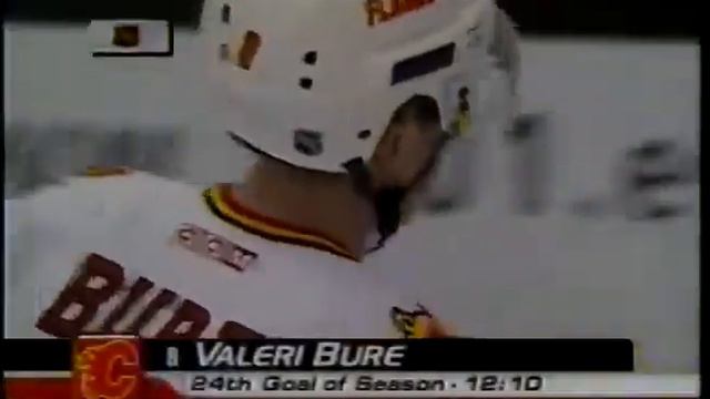 Valeri Bure scores vs Blues for Flames (17 mar 2001) смотреть онлайн