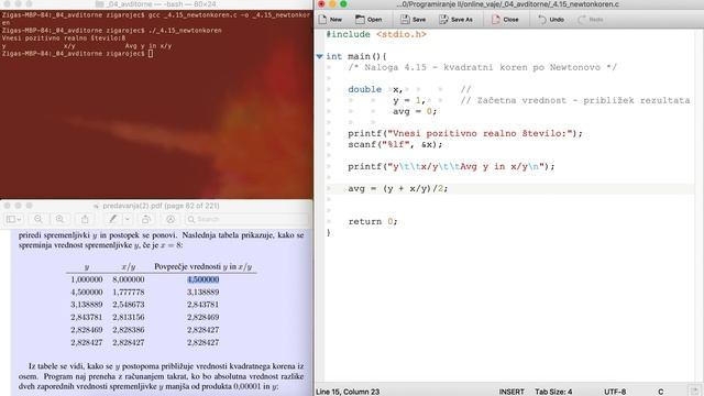 Programiranje[C] vaja [04.18] Koren z Newtonovo metodo смотреть онлайн