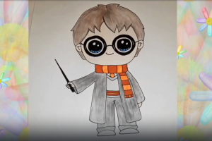 Как нарисовать Гарри Поттера из фильма "Гарри Поттер"