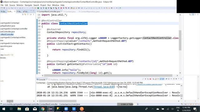 REST API using Springboot java using eclipse смотреть онлайн