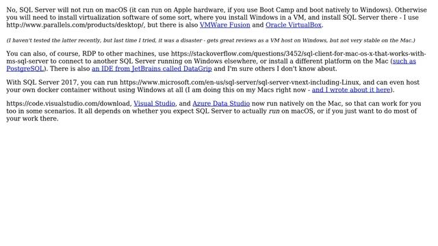 Databases: SQL Server on Mac (3 Solutions!!) смотреть онлайн