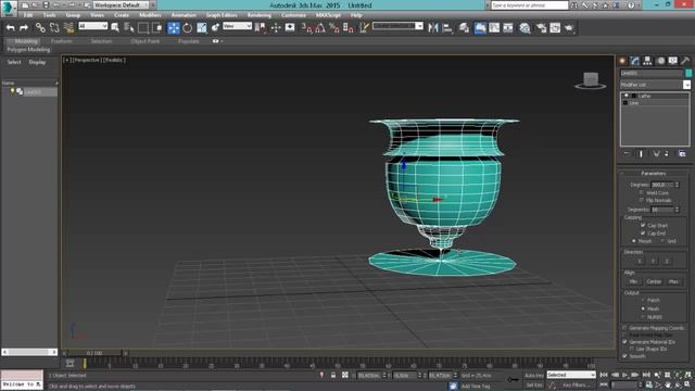 3ds Max для начинающих урок 19 ( модификатор Lathe) смотреть онлайн