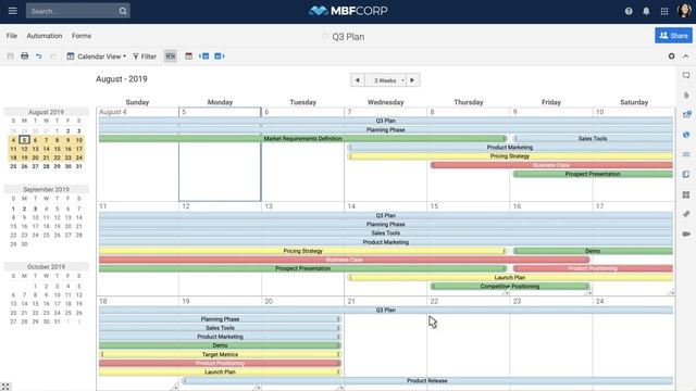 Calendar View смотреть онлайн