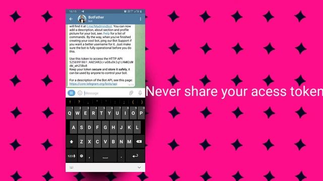 Telegram bot api part 1 | create and delete смотреть онлайн