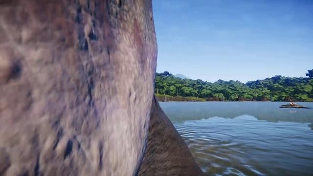 DINOSAUR TYRANNOSAURUS REX VS MEGALODON SHARK HYBIRD - MEGALODON REX | JURASSIC WORLD EVOLUTION смотреть онлайн