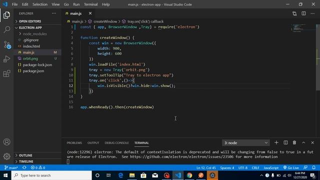 Electron js tutorial in Hindi # Tray смотреть онлайн