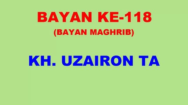 118 Bayan KH Uzairon TA Download Video Youtube|mp3 смотреть онлайн