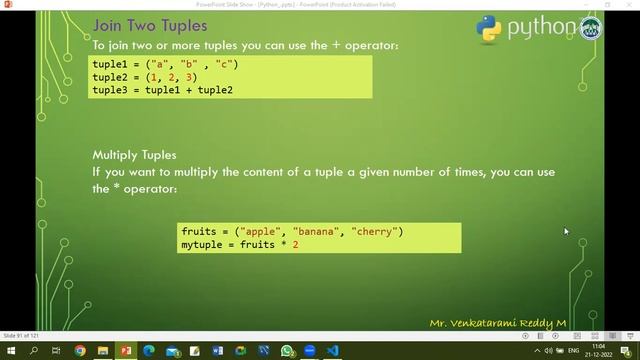 Python Tutorial 11/30: Tuple смотреть онлайн