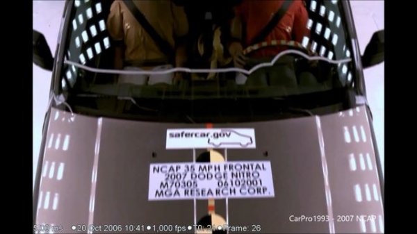 2007-2011 Dodge Nitro NHTSA Frontal Impact