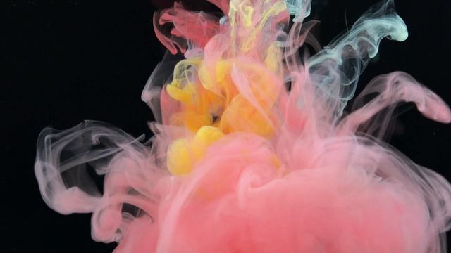 Смешивание красок в воде | Mixing paints in water 4k video part 18 смотреть онлайн