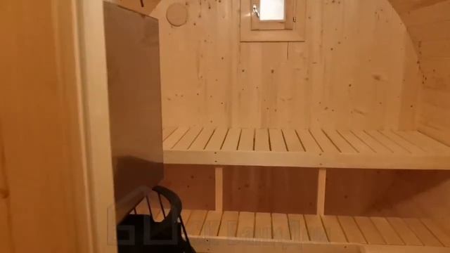 Круглая баня бочка с удобной планировкой || Обзор СК БаниДом смотреть онлайн