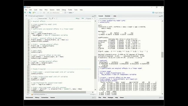 Probit and Logit Models in R смотреть онлайн