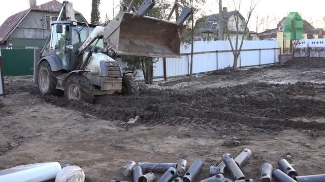Монтаж фундамента под каркасный дом 12х11,5м (винтовые сваи + подушка под дом) смотреть онлайн