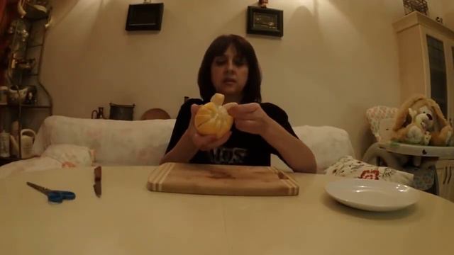 Цветок из апельсина 🍊FLOWER of ORANGE CARVING🍡 Украсьте свой стол смотреть онлайн