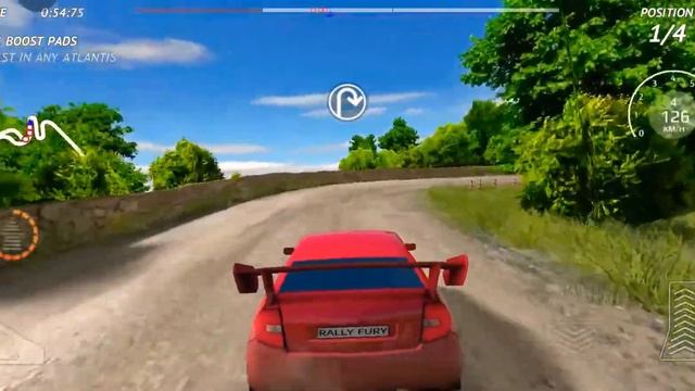 (Rally Fury) - green fields - track 3 The Rise of Rally racing, All About Rally racing (on android) смотреть онлайн