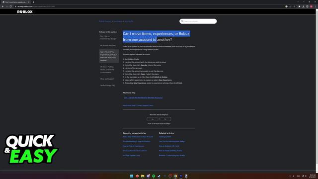How To Transfer Items Between Accounts in Roblox 2024 смотреть онлайн