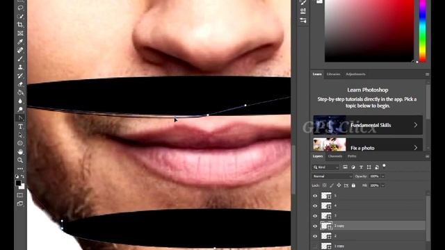 Face Apart , speed art, Photoshop tutorial episode 6. смотреть онлайн