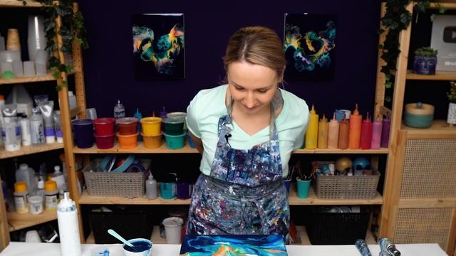 ?CHEERFUL & Happy?Miss the GRADIENTS?? ~ Dancing Flow Acrylic Pouring ~ Abstract Pour Painting смотреть онлайн