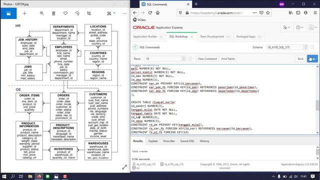 HR & OE SCHEME ORACLE DATABASE смотреть онлайн