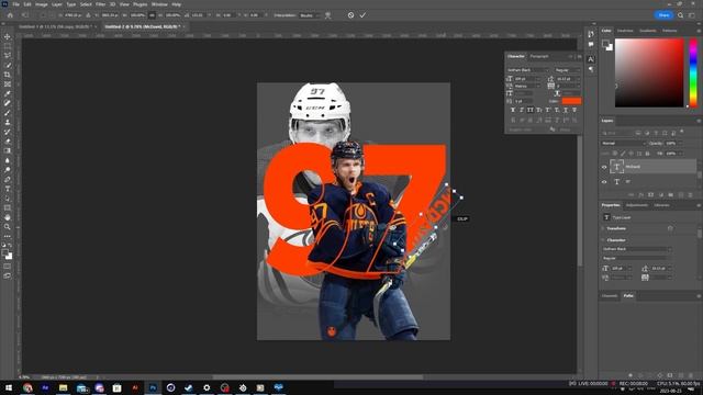 Elevate Your Design Skills: Creating a Hockey Poster in Photoshop смотреть онлайн