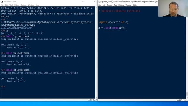 Python Basics Tutorial Operator Indexing Functions смотреть онлайн