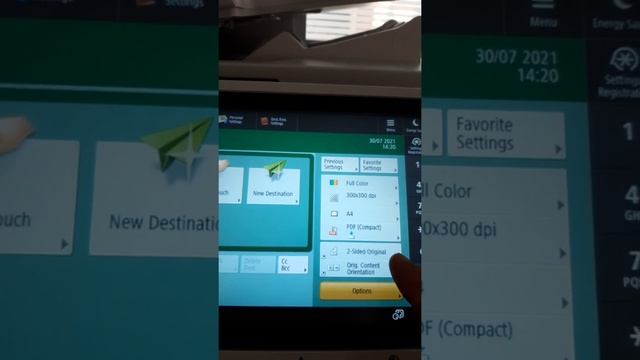 Canon IR-527 как отсканировать документ и отправить его на свою электронную почту. смотреть онлайн