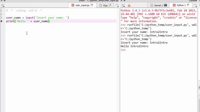 Learn Python - User input смотреть онлайн