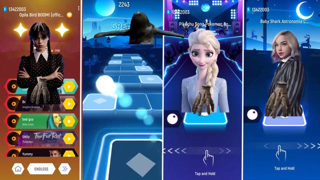 Wednesday Addams - Addams Things - Megan M3gn - Lisa Money Song - Tileshop Edm Rush!!