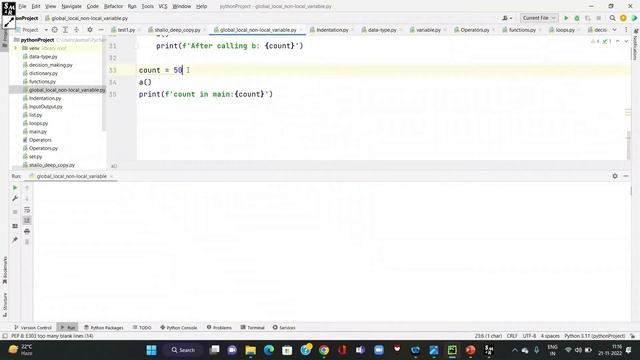 Lecture-19 : Local Variable, Global Variable, Non Local Variable in Python (Python variable scope) смотреть онлайн