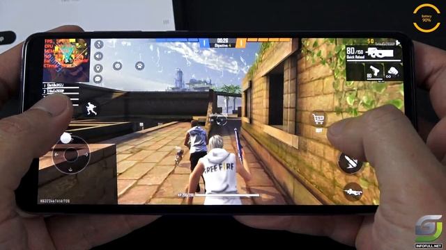 Samsung Galaxy A72 test game Free Fire Mobile смотреть онлайн