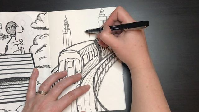 Daily Sketch #27 New York City Subway смотреть онлайн