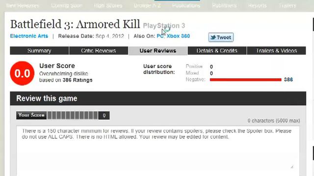 Battlefield 3 Armored Kill 0% Metactic score (new world record) смотреть онлайн