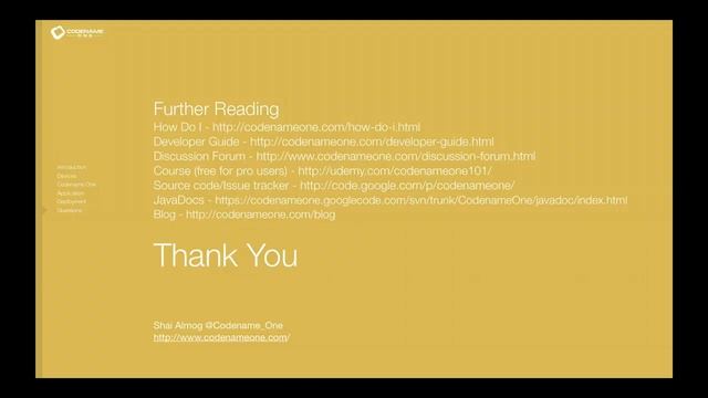 Build Mobile iOS Apps In Java Using Codename One (Part 8) смотреть онлайн