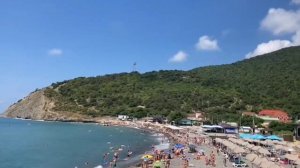 Дюрсо, Черное море.  Пляж, поселок.