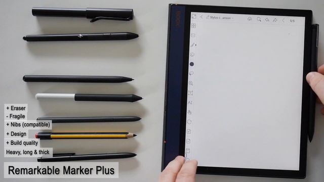 Comparison : The Best Stylus For ONYX BOOX Or Remarkable 2 ?