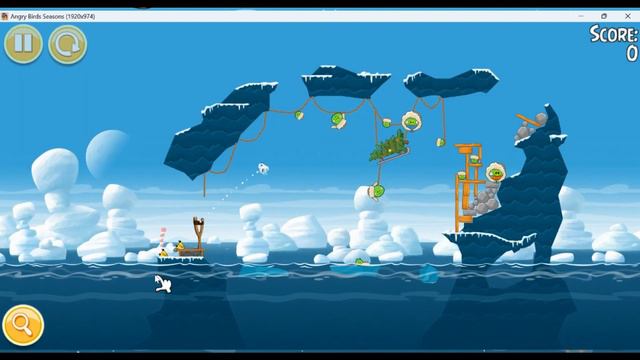 Angry Birds Seasons PC Arctic Eggspedition Level 3 смотреть онлайн