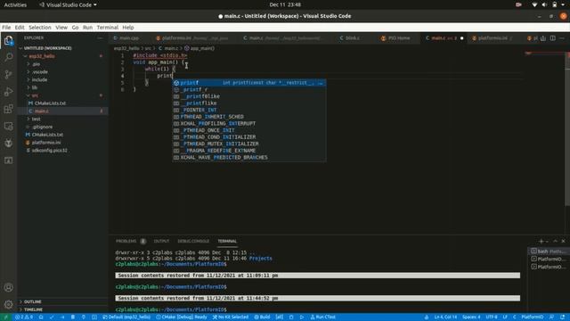 PlatformIO installation with Visual Studio Code and Hello world. смотреть онлайн