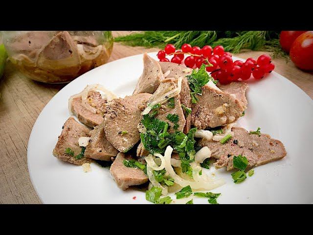 Чудо закуска на праздничный стол! Маринованный СВИНОЙ ЯЗЫК смотреть онлайн